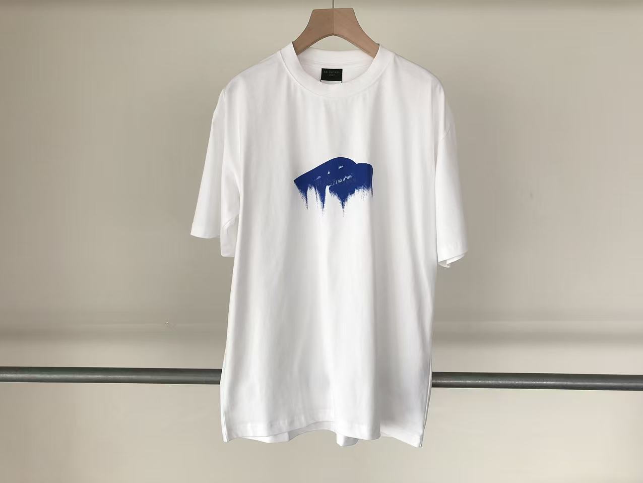 Balenciaga "Paint Brush Logo" Oversized Tee