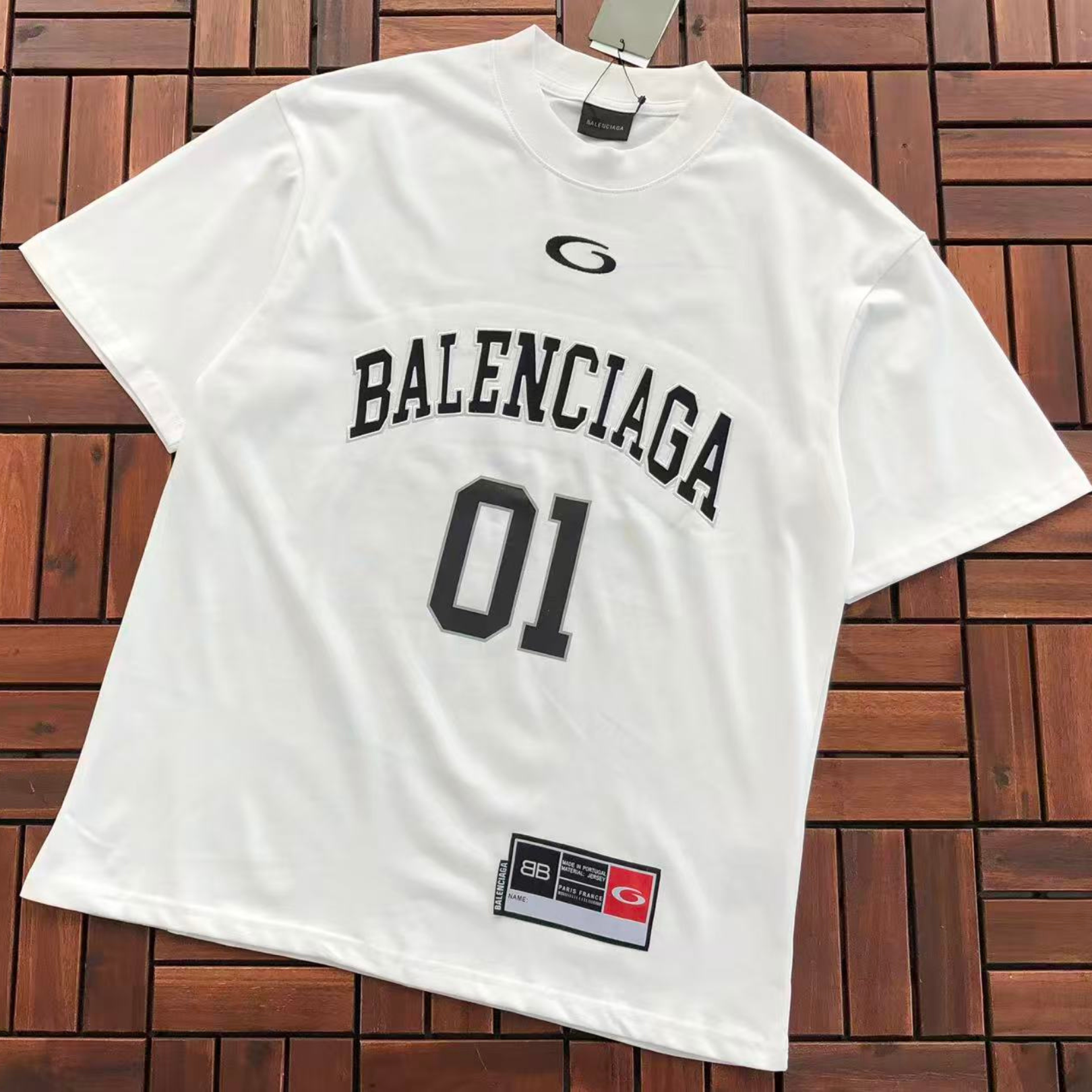 Balenciaga "Paris 01" Athletic Tee