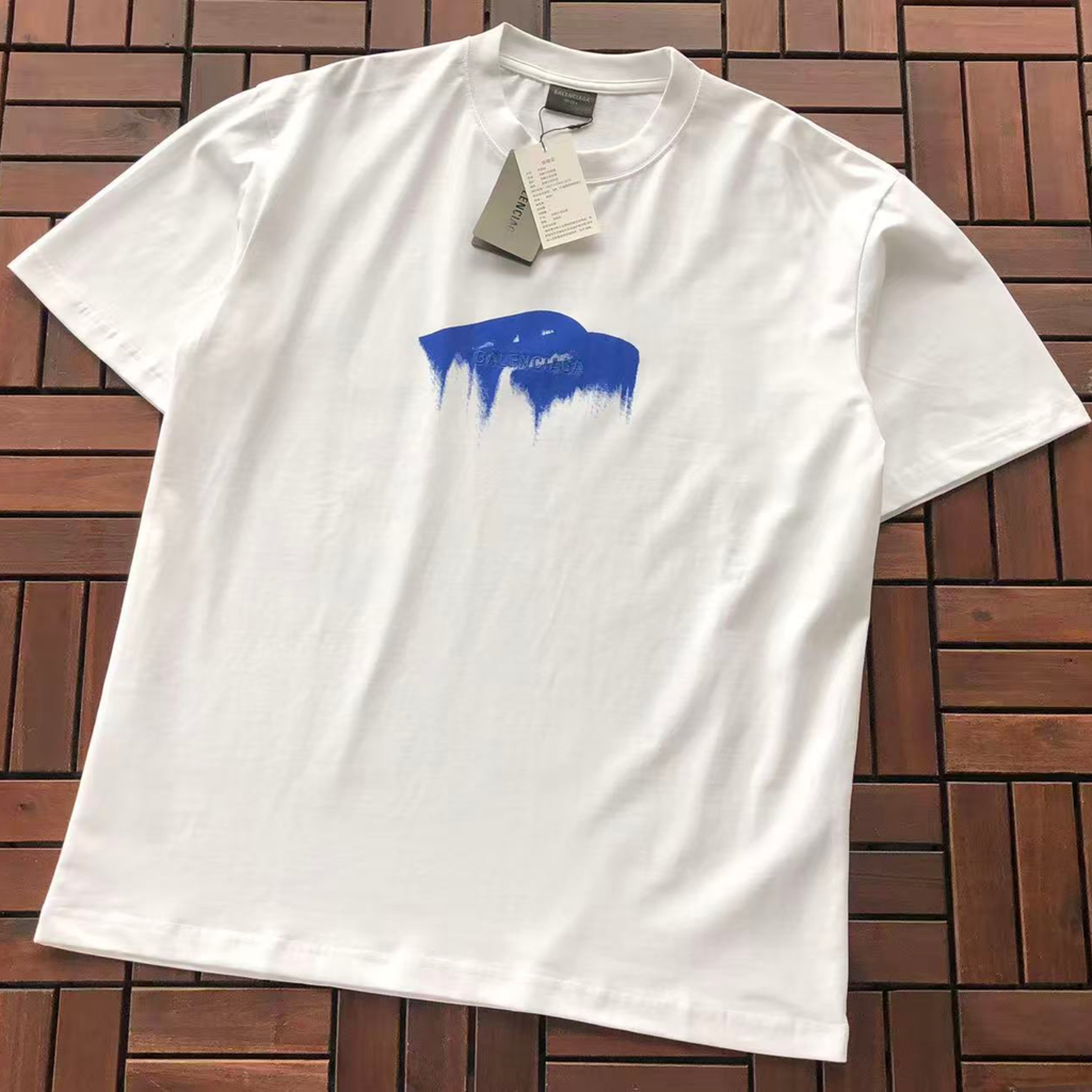 Balenciaga "Paint Brush Logo" Oversized Tee