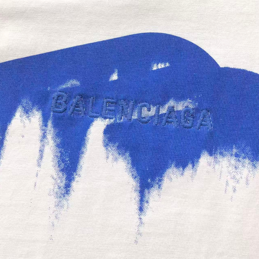 Balenciaga "Paint Brush Logo" Oversized Tee