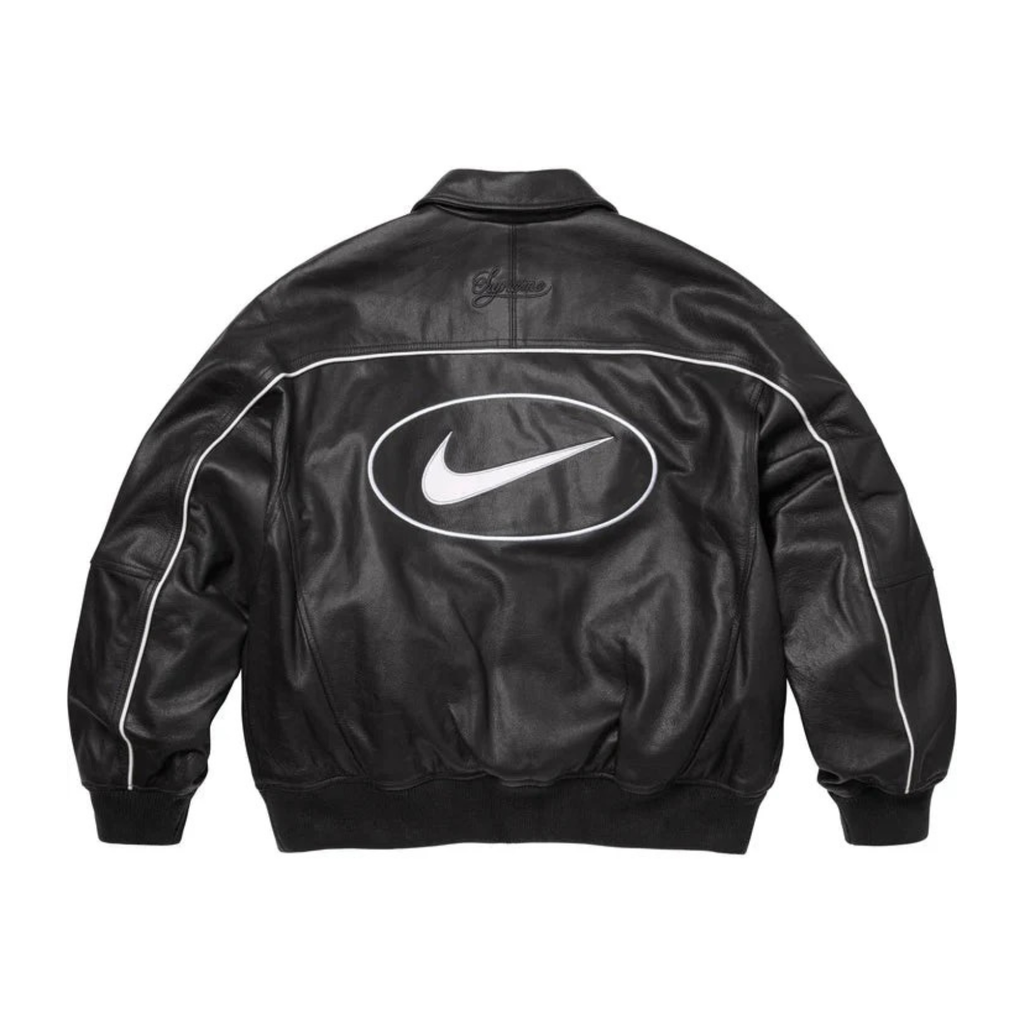Supreme Nike Leather Varsity Jacket