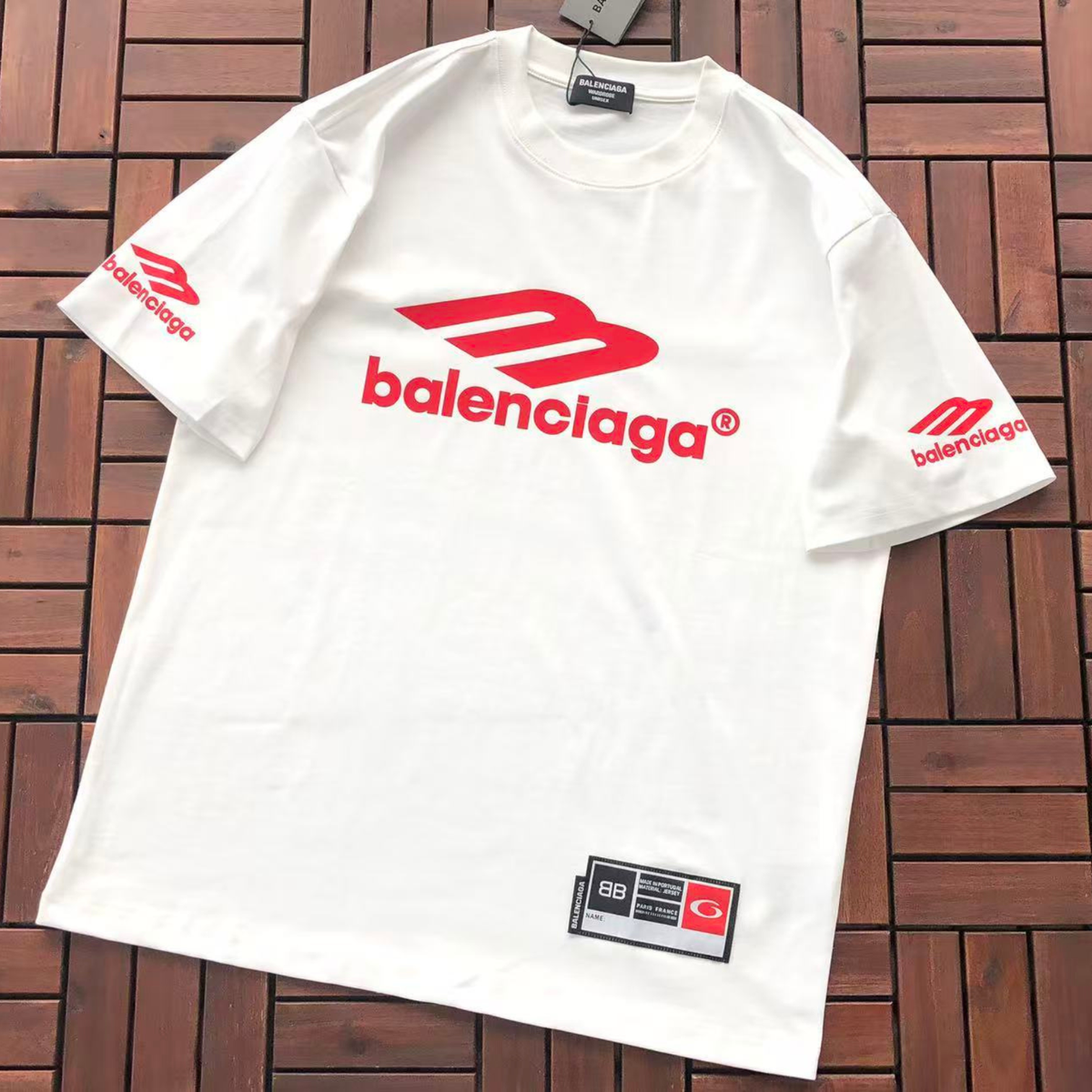 Balenciaga "Sport Logo / Athletic" Oversized Tee